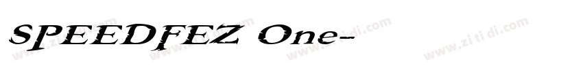 SPEEDFEZ One字体转换